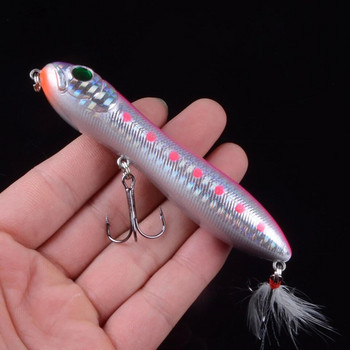 1τεμ Isca Popper Wobbler Fishing Lure With 6# Hooks 10cm 16,2g Floating Crankbait Τεχνητό δόλωμα Poper Pesca Carp Pike 3D μάτια