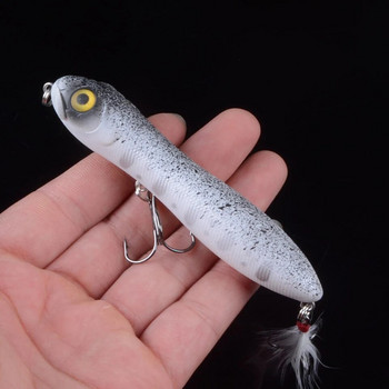 1τεμ Isca Popper Wobbler Fishing Lure With 6# Hooks 10cm 16,2g Floating Crankbait Τεχνητό δόλωμα Poper Pesca Carp Pike 3D μάτια