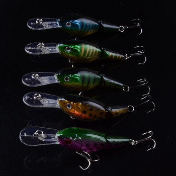 1 τεμ. Floating Minnow Fishing Lure Hard Artificial Crank Baits 3D Eyes 9,5cm 10,5g Wobblers Crankbait πρίμα αγκίστρια μπάσο