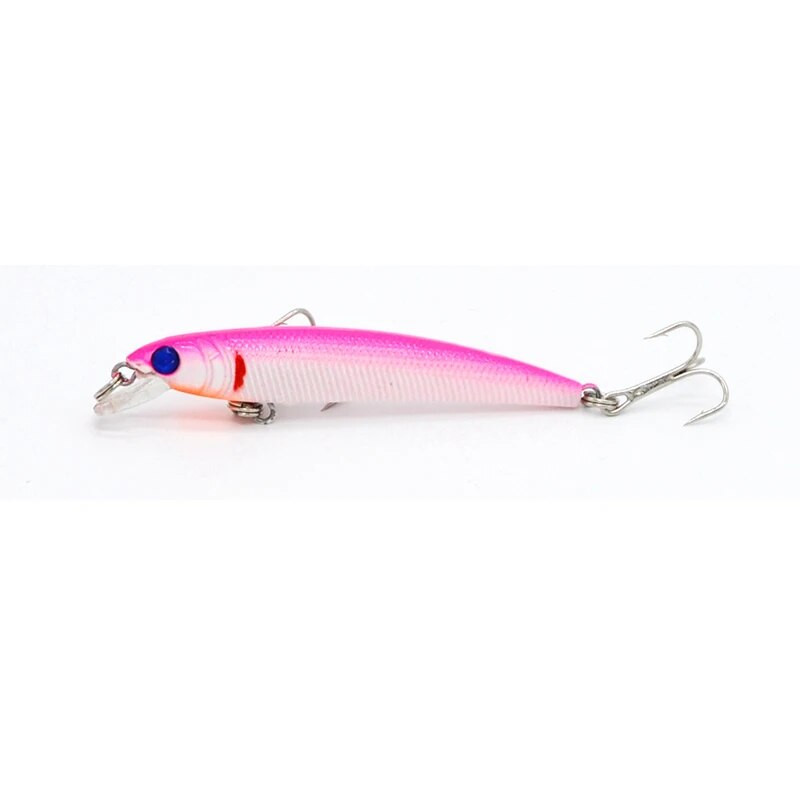 1tk 7,5cm 4,5g Pesca kunstsööt Kalastuslant Minnow Wobblers Tackle Bass Forell Bait Iscas 3D eye