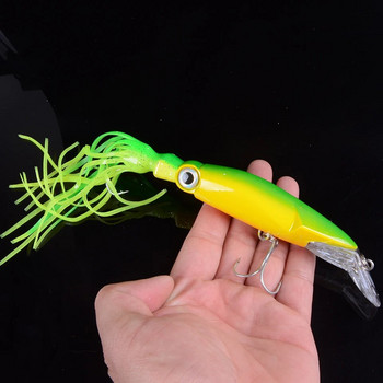 Νέο 1τμχ Υψηλής ποιότητας Ζωντανό Octopus Squid Jig Fishing Lure 14cm/39g Διαθέσιμο Δόλωμα ψαρέματος 6 χρωμάτων με μαχαίρι για γάντζο τριπλών