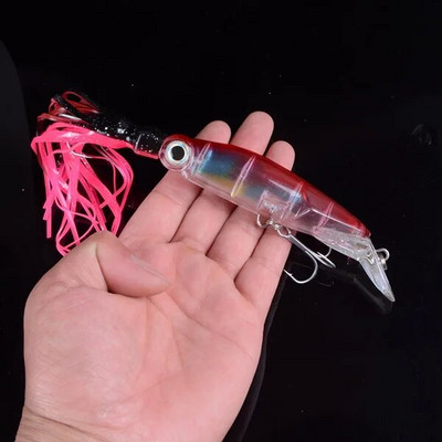 Nova 1kom visokokvalitetna realistična hobotnica, lignja, mamac za ribolov 14 cm/39 g, 6 boja dostupnih mamaca za ribolov s udicom za visoke tonove