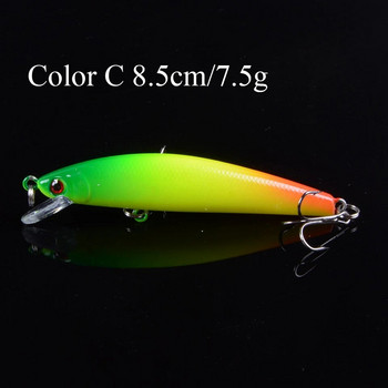 1 τεμ. 3D Eyes Swimfish Wobblers 8,5cm/7,5g Minnow Fishing Lure Crankbaits Isca Artficial Hard Baits for Outdoor Bait Ψάρεμα κυπρίνου