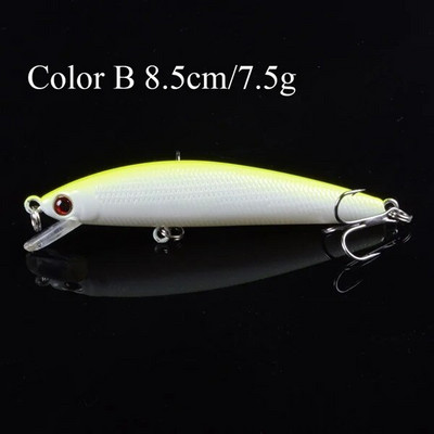1tk 3D Eyes Swimfish voblerid 8,5 cm/7,5 g Minnow Fishing Lure Crankbaits Isca kunstlikud kõvasöödad õues söödaga karpkalapüügiks