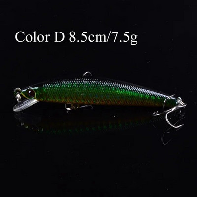 1tk 3D Eyes Swimfish voblerid 8,5 cm/7,5 g Minnow Fishing Lure Crankbaits Isca kunstlikud kõvasöödad õues söödaga karpkalapüügiks