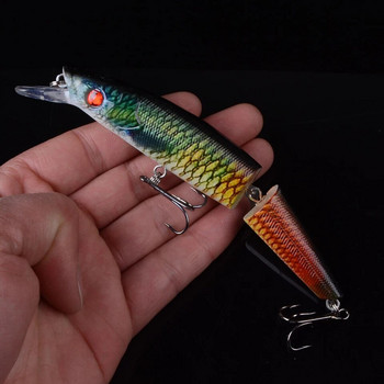 1τμχ Minnow Isca Artificial 14cm 20,9g Fishing Lure Hard Plastic Wobblers Deep Water Crankbait 5 Διαθέσιμα χρώματα 3D μάτια