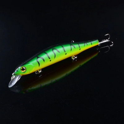 1gab 12,5cm 17g Minnow zvejas mānekļi Vobleri Crankbaits Jerkbaits Mākslīgās cietās ēsmas āķi 3D acis karpu Pesca makšķerēšanai