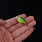 1 buc. Nalucă de pescuit Minnow 3,3 cm 2,2 g Crankbait Momeală dură Topwater Artificial Wobbler Bass Japonia Accesorii pentru pescuit cu muscă Ochi 3D
