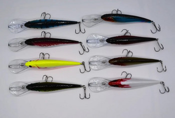 16,5cm 29g Fishing Lure Minnow σκληρό δόλωμα Τεχνητό με 2 αγκίστρια ψαρέματος εργαλεία ψαρέματος Lure 3D eyes peche pesca