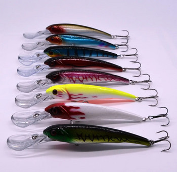 16,5cm 29g Fishing Lure Minnow σκληρό δόλωμα Τεχνητό με 2 αγκίστρια ψαρέματος εργαλεία ψαρέματος Lure 3D eyes peche pesca