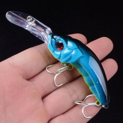 1tk 10cm 12,8g uppuv Minnow lant 3D Eyes Wobbler püügi landid Minnow Bait Artificail kõva lant