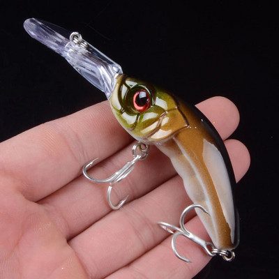 1tk 10cm 12,8g uppuv Minnow lant 3D Eyes Wobbler püügi landid Minnow Bait Artificail kõva lant