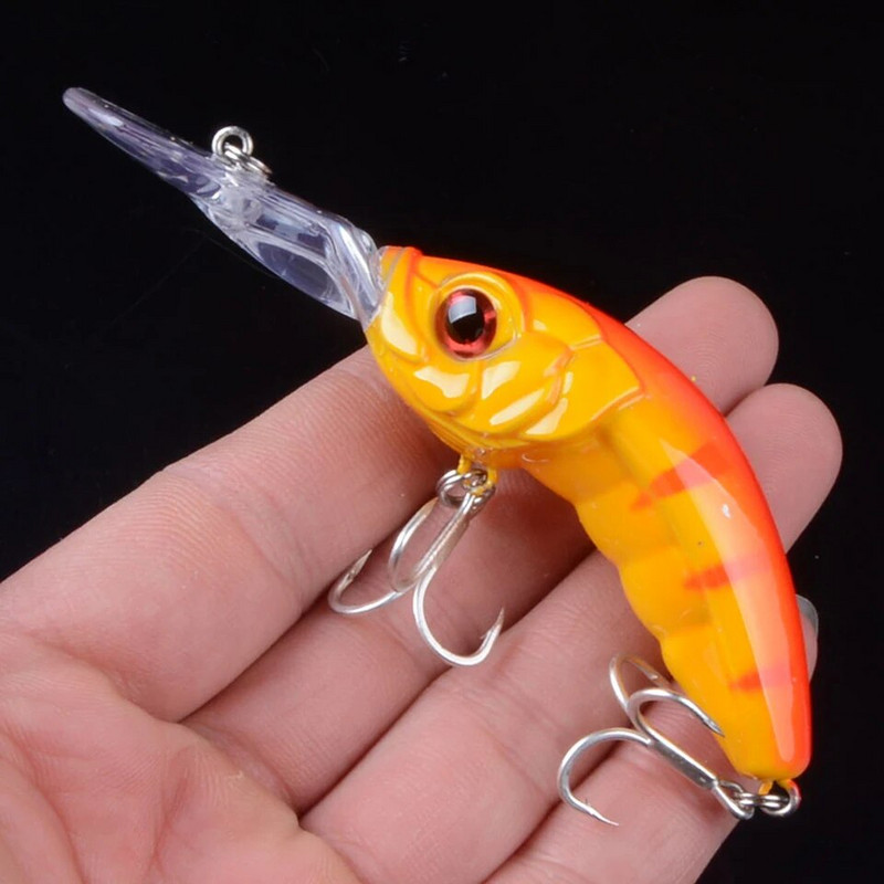 1tk 10cm 12,8g uppuv Minnow lant 3D Eyes Wobbler püügi landid Minnow Bait Artificail kõva lant