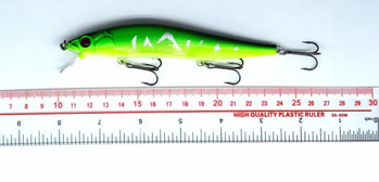 1 ΤΕΜ/τσάντα 5 χρώματα 14 cm 23,7 g Fishing Lure Minnow Hard Bait with 3 Fishing Hooks Fishing Tackle Lure 3D Eyes #04