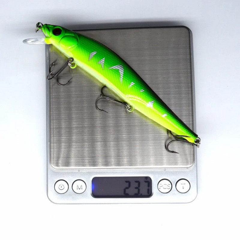 1 tk/kott 5 värvi 14 cm 23,7 g püügilant Minnow kõva sööt 3 konksuga Püügitarbed 3D Eyes #04