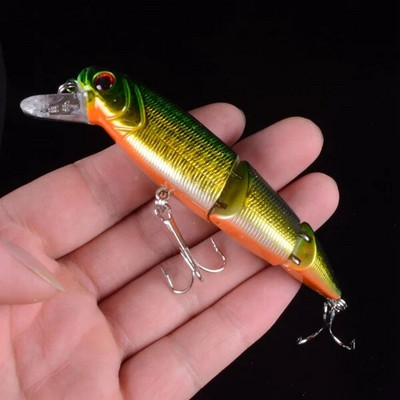 Uus saabumine 1tk 11cm/15g kalapüügi landid 3 segmendi Lifelike Swimbait plastikust kõvasöödad 5 värvi Saadaval Voblerid kalasööt