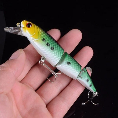 Uus saabumine 1tk 11cm/15g kalapüügi landid 3 segmendi Lifelike Swimbait plastikust kõvasöödad 5 värvi Saadaval Voblerid kalasööt
