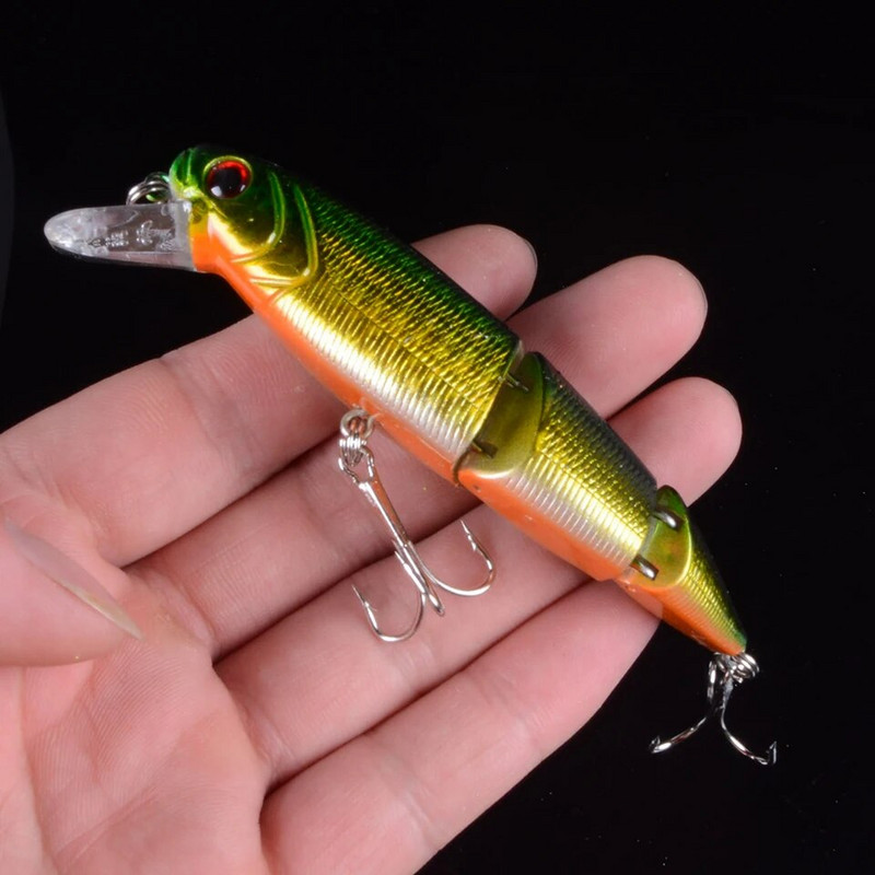 Uus saabumine 1tk 11cm/15g kalapüügi landid 3 segmendi Lifelike Swimbait plastikust kõvasöödad 5 värvi Saadaval Voblerid kalasööt
