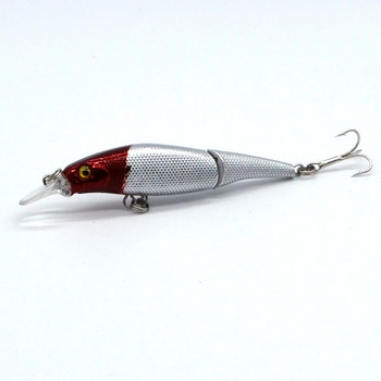 1τεμ 9,2cm/3,6in 7,6g/0,27oz Fishing Lures Minnow Crankbait Wobblers 8 χρώμα Minnow δόλωμα ψαρέματος 6# Hook hard Bait 3D Eyes Pesca