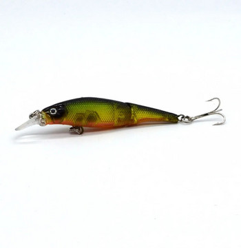 1τεμ 9,2cm/3,6in 7,6g/0,27oz Fishing Lures Minnow Crankbait Wobblers 8 χρώμα Minnow δόλωμα ψαρέματος 6# Hook hard Bait 3D Eyes Pesca