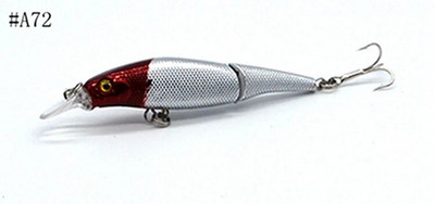 1 tk 9,2 cm / 3,6 tolli 7,6 g / 0,27 untsi kalapüügi landid Minnow Crankbait voblerid 8 värvi Minnow kalasööt 6# Konks kõva sööt 3D Eyes Pesca