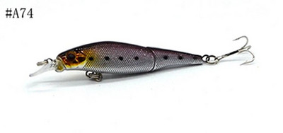 1 tk 9,2 cm / 3,6 tolli 7,6 g / 0,27 untsi kalapüügi landid Minnow Crankbait voblerid 8 värvi Minnow kalasööt 6# Konks kõva sööt 3D Eyes Pesca