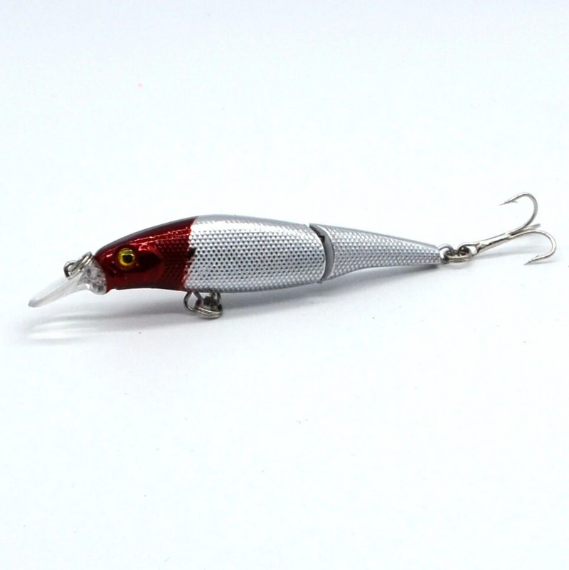 1 tk 9,2 cm / 3,6 tolli 7,6 g / 0,27 untsi kalapüügi landid Minnow Crankbait voblerid 8 värvi Minnow kalasööt 6# Konks kõva sööt 3D Eyes Pesca