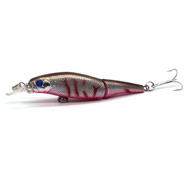 1 tk 9,2 cm / 3,6 tolli 7,6 g / 0,27 untsi kalapüügi landid Minnow Crankbait voblerid 8 värvi Minnow kalasööt 6# Konks kõva sööt 3D Eyes Pesca