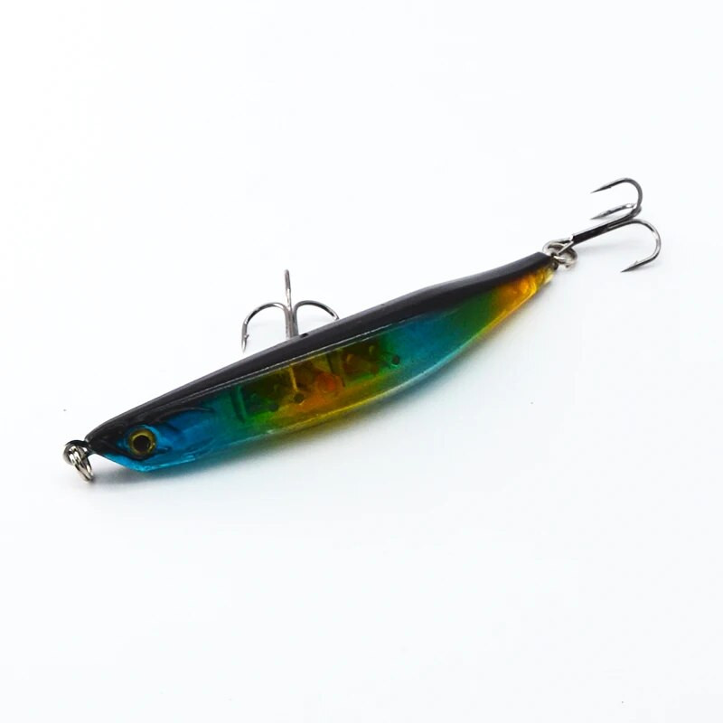 1 gabalas 9 cm 7,3 g Crank masalai Kietos žūklės masalai VIB Rattlin Hook Fishing Vibra Rattlin Hooktion masalai su 3D akimis