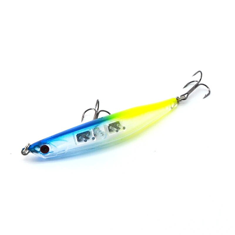 1 gabalas 9 cm 7,3 g Crank masalai Kietos žūklės masalai VIB Rattlin Hook Fishing Vibra Rattlin Hooktion masalai su 3D akimis