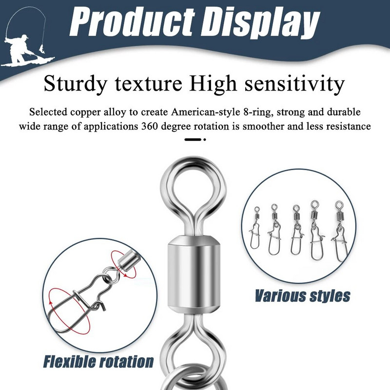 50/100 tk kalapüügi pistik roostevabast terasest laager veerev õngekonksud merepüügi peibutis multifunktsionaalne pin Jig Tackle