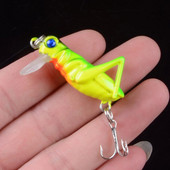 1 tk 3,5 cm 3g rohutirtsu putukad Püügilandid Lendav vobler Lant kõva sööt Elutruu Kunstsöödad Bass Pesca Swimbait