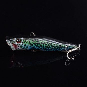 1 τεμ 9,5 εκ. 12 γραμμάρια Popper Fishing lures Hard Bionic Painted bait Wobblers Swim Fishing Tackle 6 Colors 6# Hooks 3D eyes