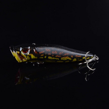 1 τεμ 9,5 εκ. 12 γραμμάρια Popper Fishing lures Hard Bionic Painted bait Wobblers Swim Fishing Tackle 6 Colors 6# Hooks 3D eyes