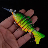 1gab 12cm 23g vobleri līdaku makšķerēšanas mānekļi Mākslīgie vairāku savienojumu posmi mākslīgā cietā ēsma velcēšana līdakas karpu makšķerēšanai