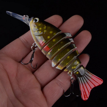 1 τεμ 12 cm 23g Wobblers Pike Fishing Lures Τεχνητά πολλαπλών ενώσεων Τεχνητό σκληρό δόλωμα συρτή Εργαλείο ψαρέματος λούτσων κυπρίνου