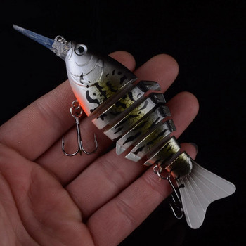 1 τεμ 12 cm 23g Wobblers Pike Fishing Lures Τεχνητά πολλαπλών ενώσεων Τεχνητό σκληρό δόλωμα συρτή Εργαλείο ψαρέματος λούτσων κυπρίνου