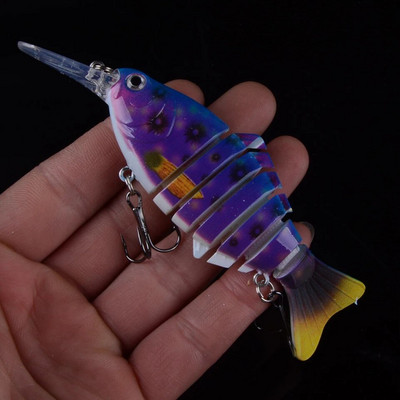 1gab 12cm 23g vobleri līdaku makšķerēšanas mānekļi Mākslīgie vairāku savienojumu posmi mākslīgā cietā ēsma velcēšana līdakas karpu makšķerēšanai