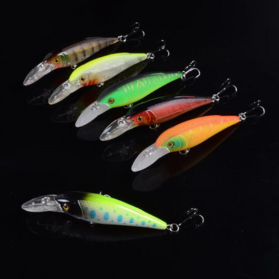 1 gab Makšķerēšanas mānekļi 10cm 11g Minnow Lure 3 Color Select High Quality Hard Bait Crankbait Voblera makšķerēšanas piederumu vairumtirdzniecība