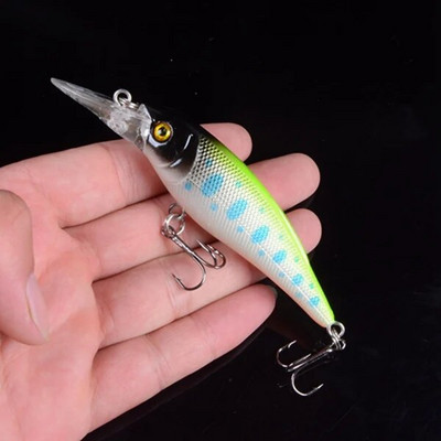 1 tk kalapüügi landid 10 cm 11 g Minnow lant, 3 värvi vali kõrge kvaliteediga kõva sööt Crankbait vobbler kalastustarvete hulgimüük