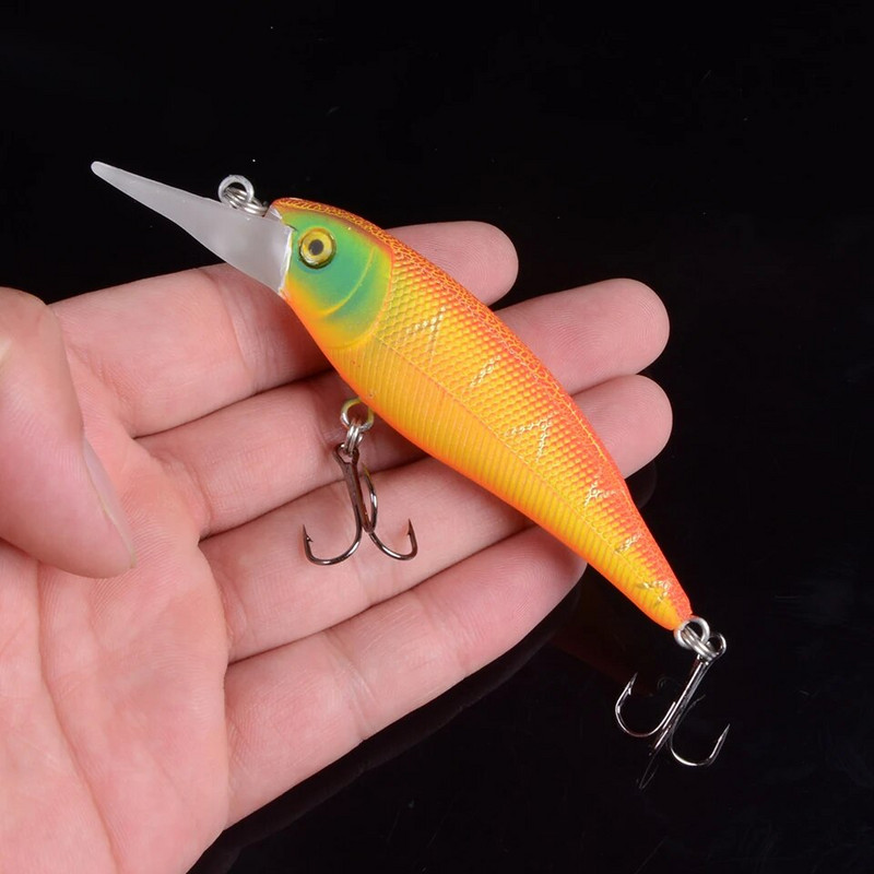 1 tk kalapüügi landid 10 cm 11 g Minnow lant, 3 värvi vali kõrge kvaliteediga kõva sööt Crankbait vobbler kalastustarvete hulgimüük