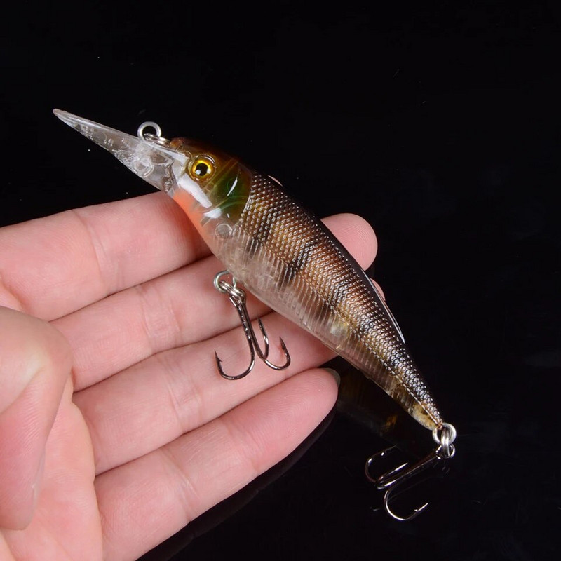 1 tk kalapüügi landid 10 cm 11 g Minnow lant, 3 värvi vali kõrge kvaliteediga kõva sööt Crankbait vobbler kalastustarvete hulgimüük