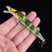 1 buc 9,5 cm 8,5 g Naluci de pescuit Minnow Hard Bionic 3D ochi momeală pictată 6 # cârlig Wobblers Swim Fishing Tackle 6 culori