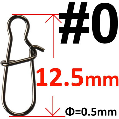 50 ή 100 τμχ Ανοξείδωτο ατσάλι με κουμπωτά ψαρέματος με γάντζο καρφίτσα κουμπώματος Fastlock Αξεσουάρ με κλιπ για γάντζο με περιστρεφόμενη κάννη