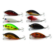 5cm/1,97in 3,6g/0,17oz Ριγέ μπάσο Floating Minnow Lure Artificial Fish Lures Hard Bait Swim Fishing Tackle Samll Crankbait