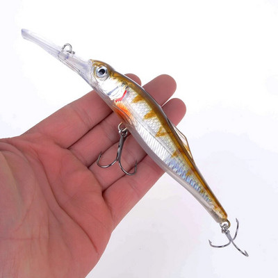 1 tk voblerid haugipüügiks uppuvad jerkbait Minnow kalapüügi landid/kaunistused/riistad Swimbait võlts-/kunstlikud/suure söödaga kõvad landid