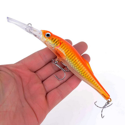 1 tk voblerid haugipüügiks uppuvad jerkbait Minnow kalapüügi landid/kaunistused/riistad Swimbait võlts-/kunstlikud/suure söödaga kõvad landid