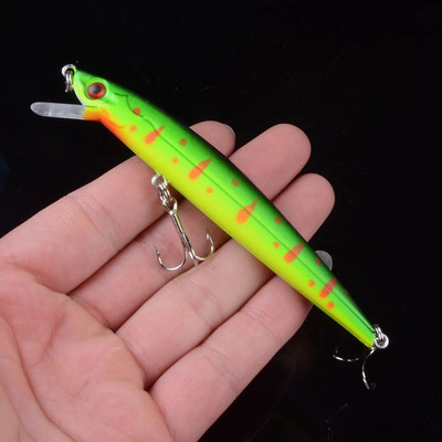 1 buc 11 cm 9,2 g momeală tare nalucă de pescuit cu laser minnow cârlig de pește wobbler crankbait tackle naluci artificiale ochi 3D