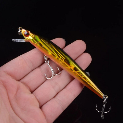 1 buc 11 cm 9,2 g momeală tare nalucă de pescuit cu laser minnow cârlig de pește wobbler crankbait tackle naluci artificiale ochi 3D