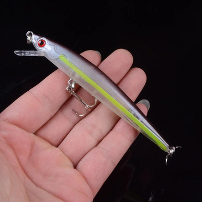 1 buc 11 cm 9,2 g momeală tare nalucă de pescuit cu laser minnow cârlig de pește wobbler crankbait tackle naluci artificiale ochi 3D